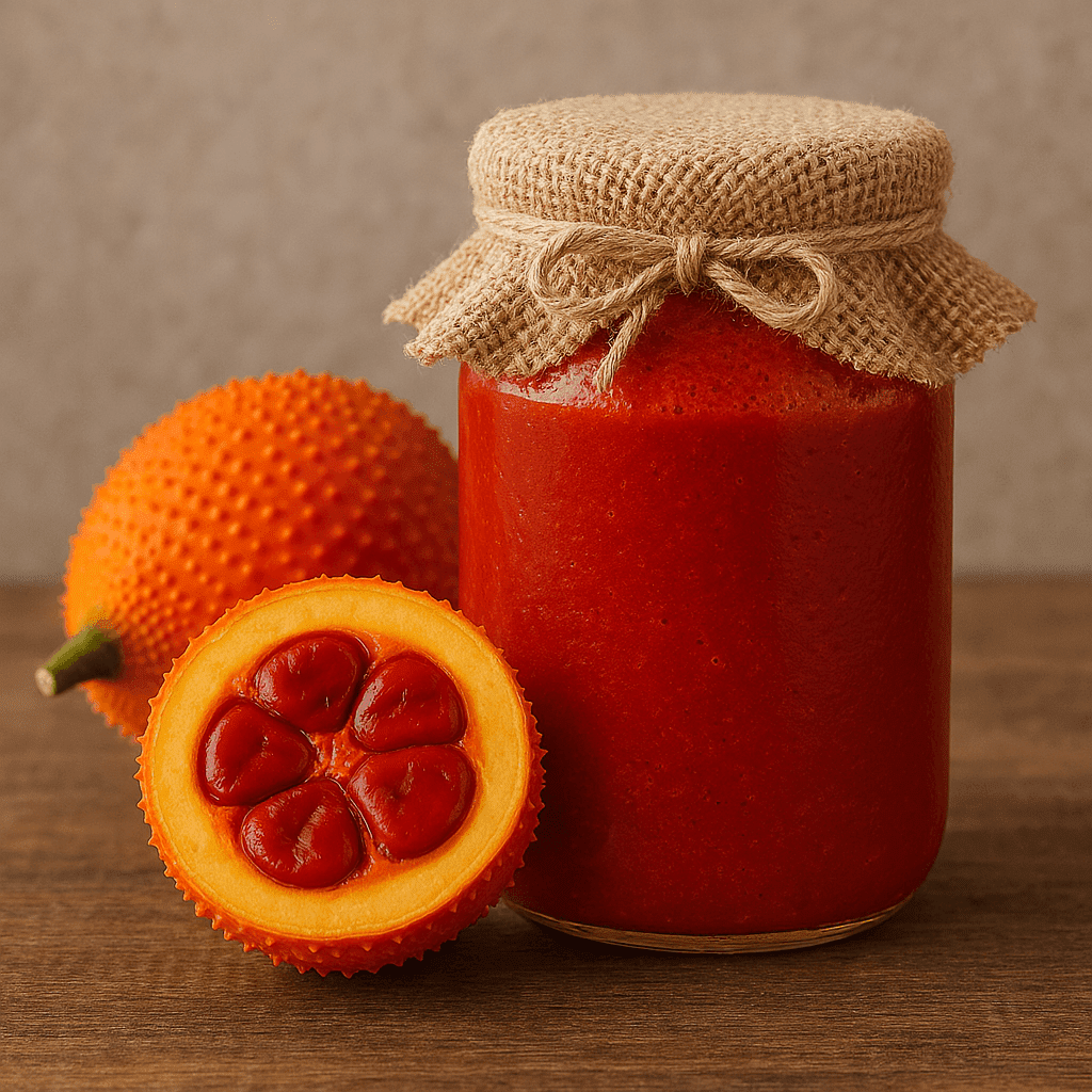 Gấc nên men mật ong